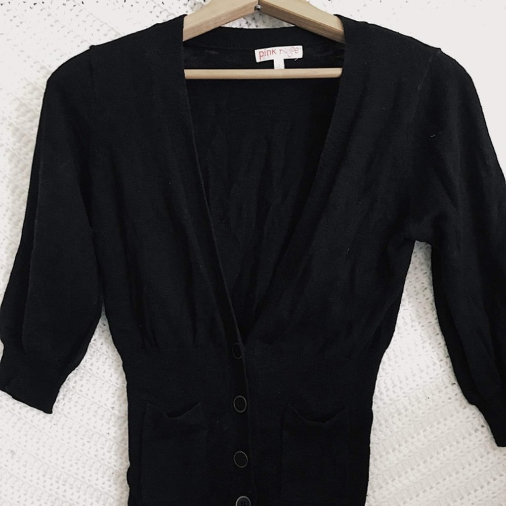 Black button up cardigan